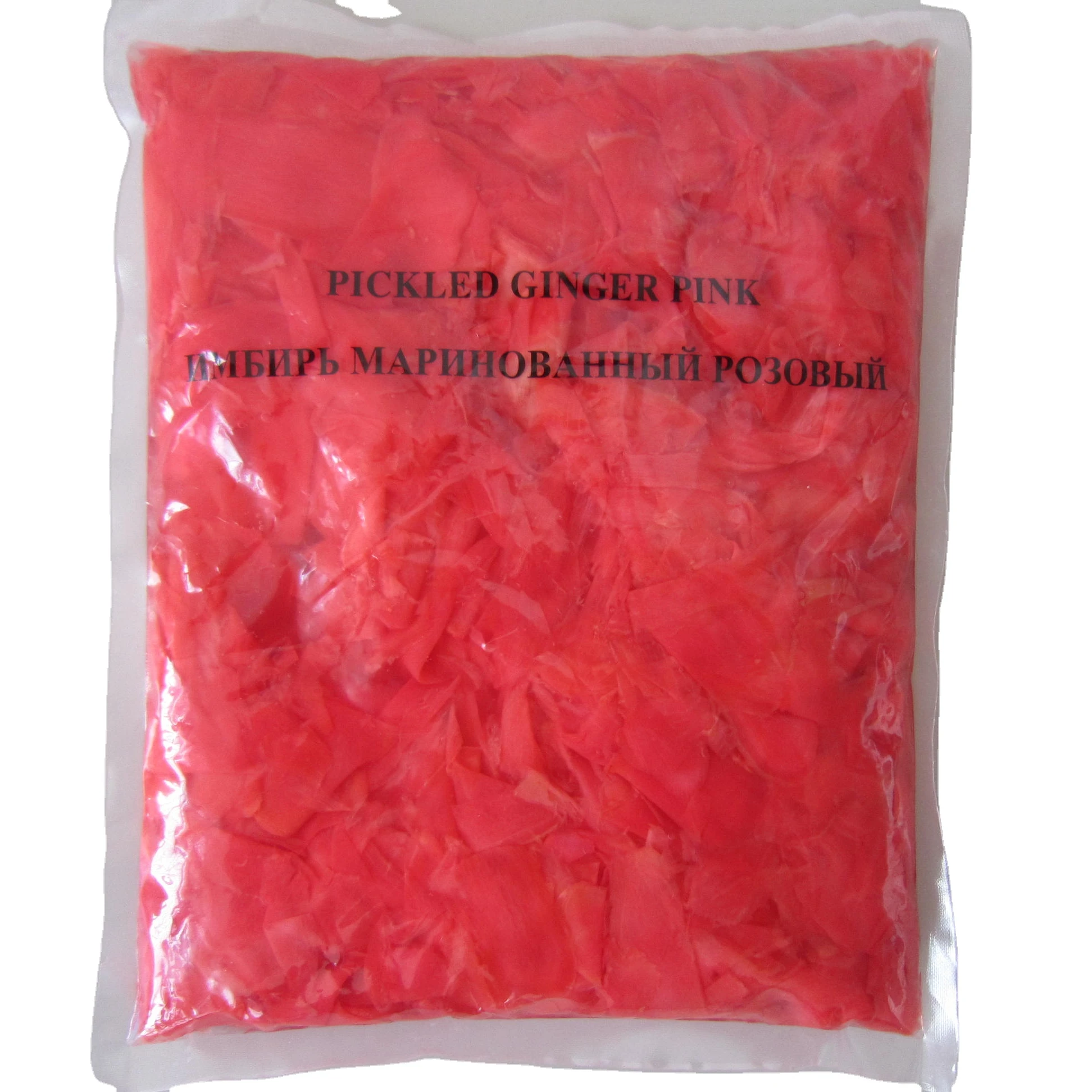 High and stable quality of sweet pickled sushi ginger pink and white 1.5kg per bag  for Japanese cuisine at competitive prices