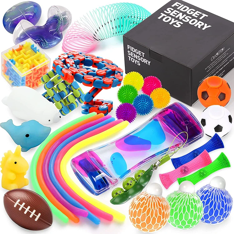 32 Pack Stretchy Sensory Relief Fidget Toys Set With Stress Balls For  Kids,Teens - Buy Fidget Toy Pack,Fun Fidgeting Game For Classroom And Office ,Fidget Toys Set With Stress Balls For Kids Product