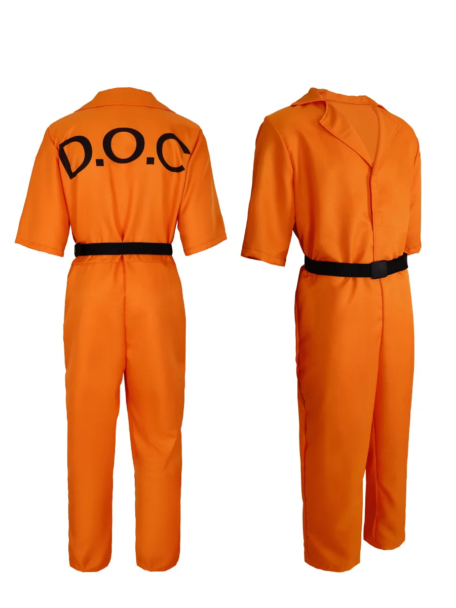 Halloween Prisoner Cosplay Costumes American Prison Uniforms