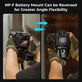 For SmallRig Compact NP-F970 Battery Adapter Plate Dual DC Output Quick Release Arca-Swiss Foldable DSLR Camera Compatible detail image