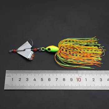 SUPERIORFISHING Buzz Bait Spinnerbait 20g 13cm Topwater in Line Buzzbait Skirts Rubber Lure Metal Jig Fishing Lure BZM09 – Soft Lure – view 5