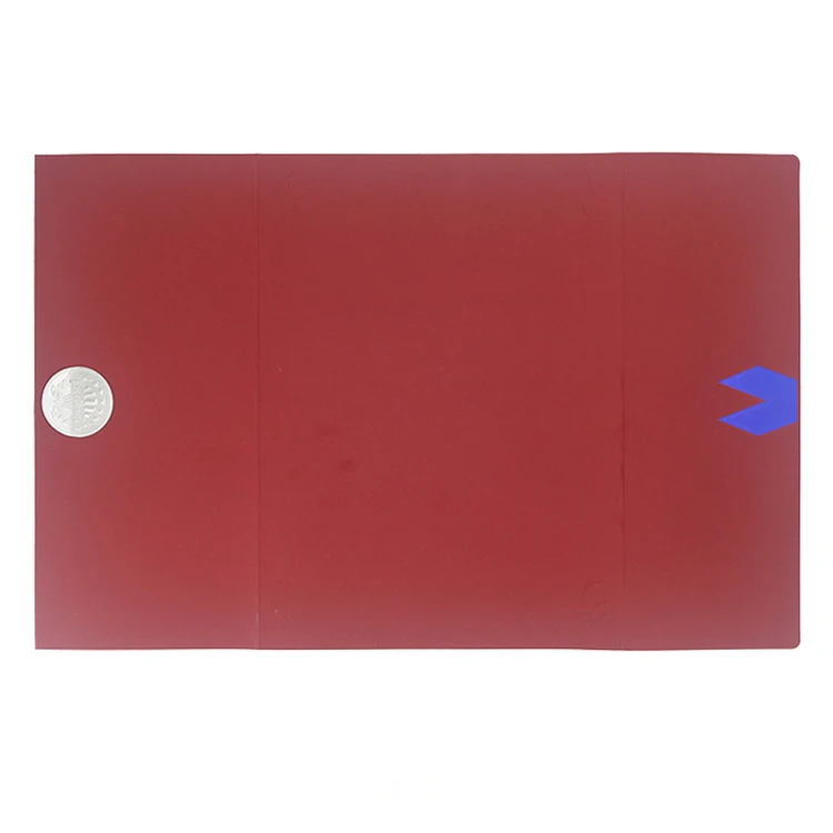 Мондон сделанный на заказ серебряная фольга тройная бумажная папка для дипломов держатель размер письма