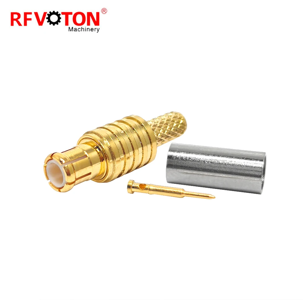 Factory Price  Gold Plated  Mcx Male Plug Macho Straight for Rg174 Rg316 LMR100 Rf Coaxial Adapter Connector Converter Rohs