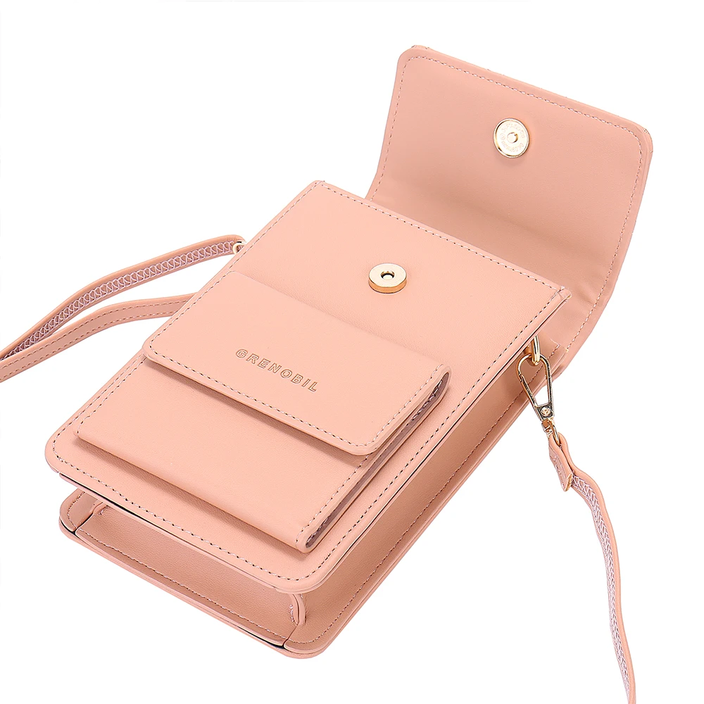 Secure and Stylish Mobile Phone Bags Pofeis PU Leather