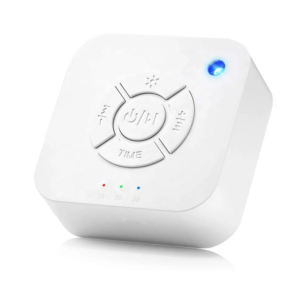 OEM with Soothing Night Light 9 Relaxing Nature Sounds Volume Control Portable Relax White Noise Sleeping Machine