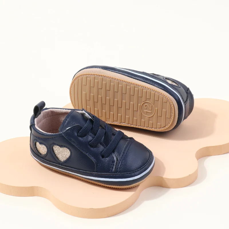 Wholesale New Arrival Anti-Slip TPR Soft PU Baby Dress Shoes with Flat Outsole for Boys and Girls Tollder Baby Walking Shoes supplier