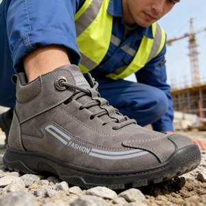 Fashionable Spring Men's Shoes Soft Breathable Sweat-absorbative Anti-odor Shoes Lace-up Casual Commuting Sport Activities Shoes