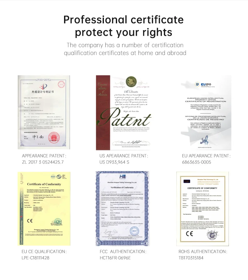 Nylon 610/612 Bristle Toothbrush Heads for Home Use with 100Packs MOQ - Compatible with Rotary Electric Toothbrush