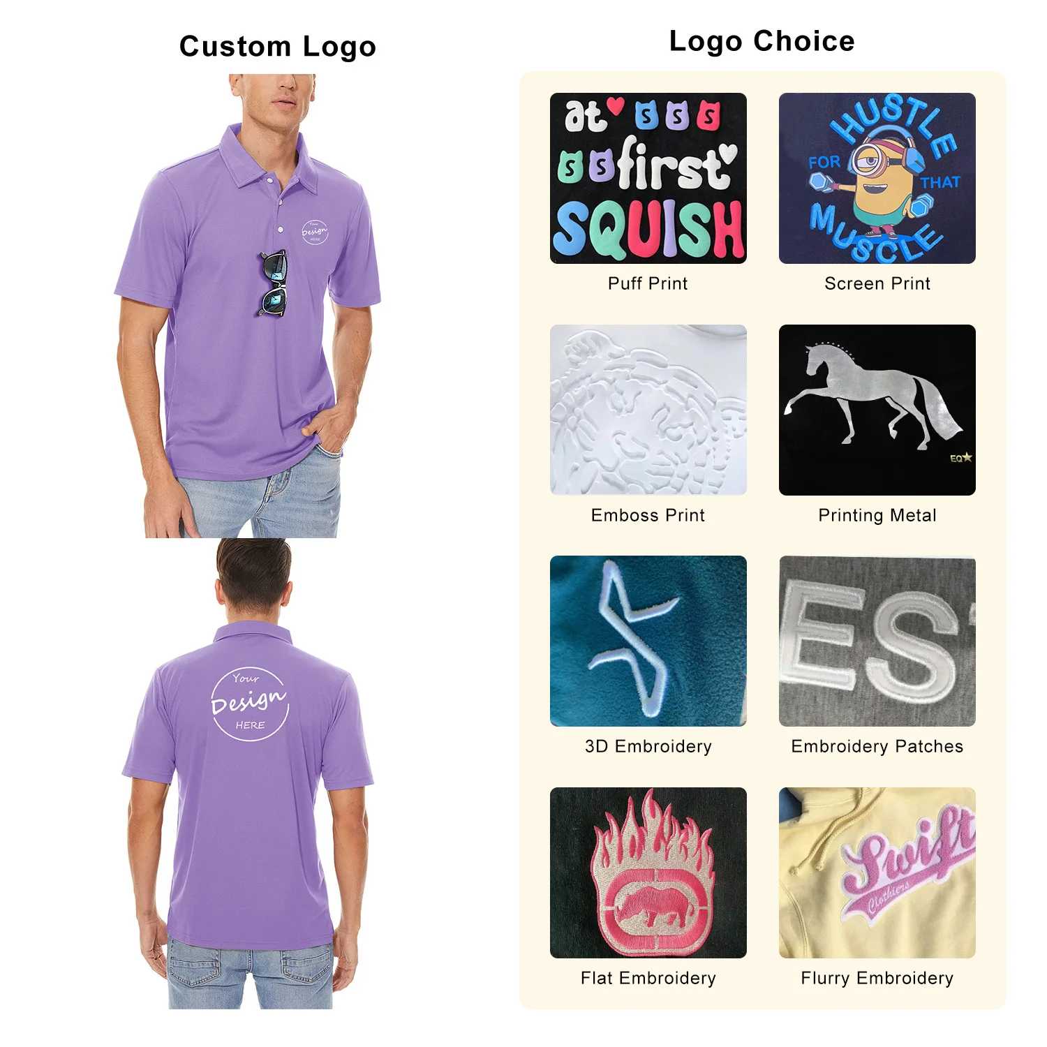 Wholesale Printed Golf Polo T Shirts Uniform Business Short Sleeve Embroidery Men’s Polo Shirts