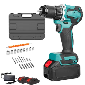 Industrial Grade Rechargeable Multi-Function Impact Drill Set Brushless Electric Pistol Drill Ice Drill Manufactured Nameless