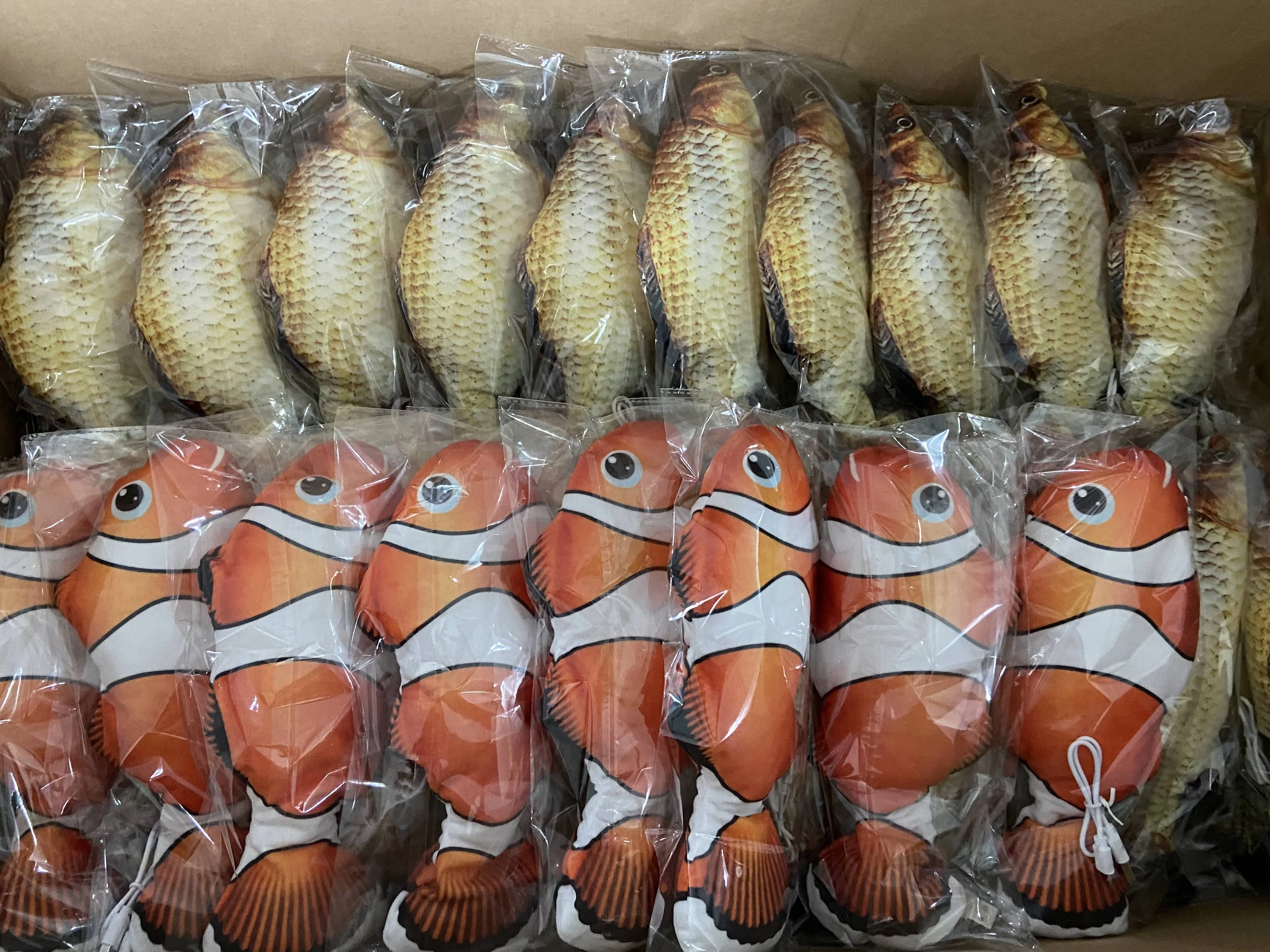 Pet Soft Plush 3d Fish Shape Cat Toy Interactive Gifts Fish Catnip Toys Stuffed Pillow Doll