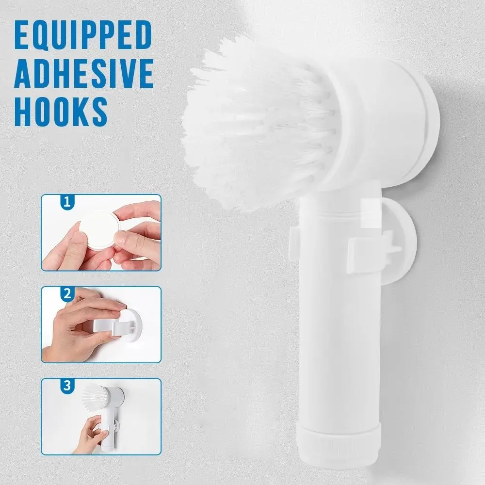 Kitchen Cleaning Tool USB 5 in 1 Elektrische Reinigungsburste Cepillo De Limpieza Electrico Del Limpiador Rotativo