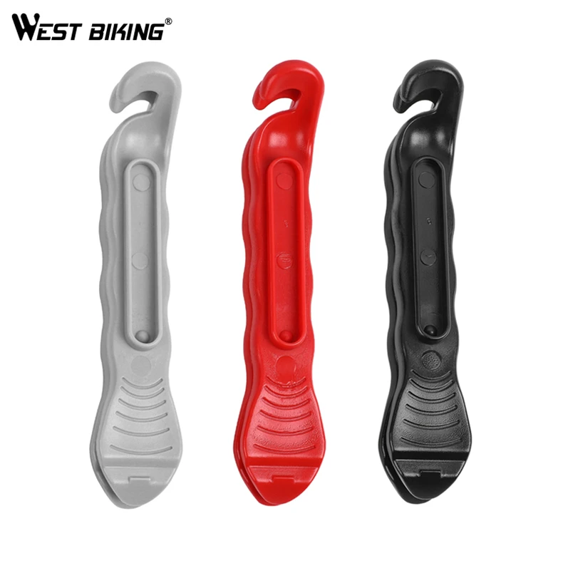 WEST BIKING 3-Color High-Strength Bike Tyre Levers Lightweight Pry Bar Bicycle Tire Spoon Levers New Design for Easy Repair