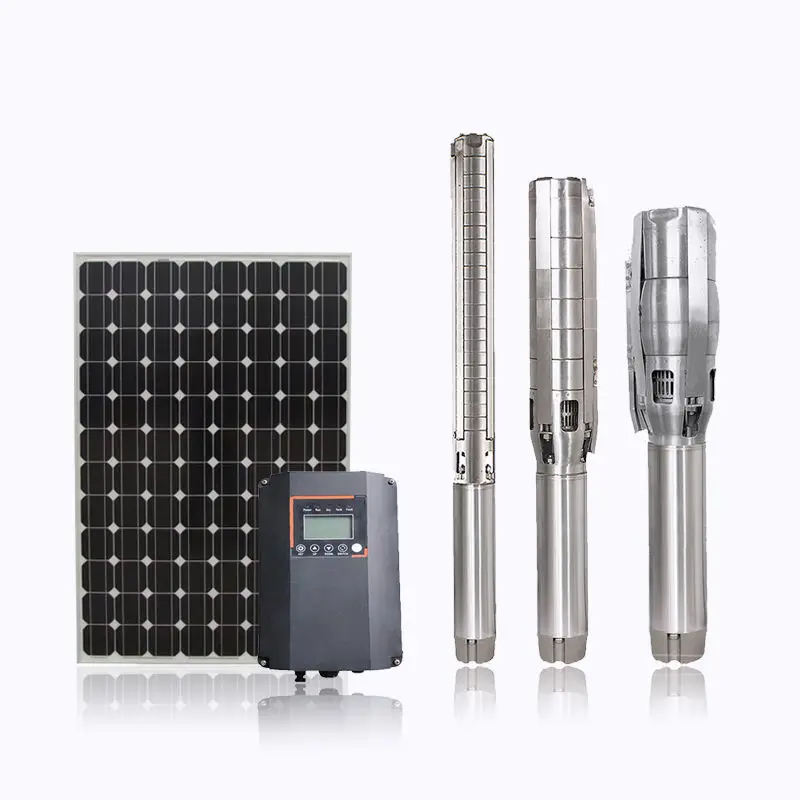 Solar Borehole Pump System Ac Dc Solar Submersible Pump Hybrid Solar System