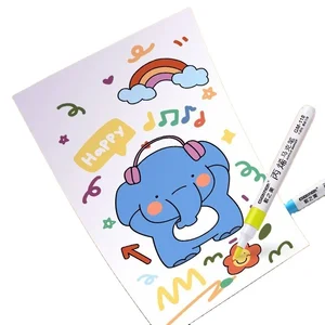 60-Color Acrylic Marker Pen Plastic Watercolor Pen Set for Elementary School Students Special Art Drawing for Children