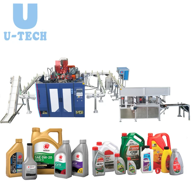 2024 Auto plastic HDPE  Car Brake Lubricant Bottle Making 50ml 250ml 350ml 500ml 1L Brake fluid Extrusion Blow Molding Machine