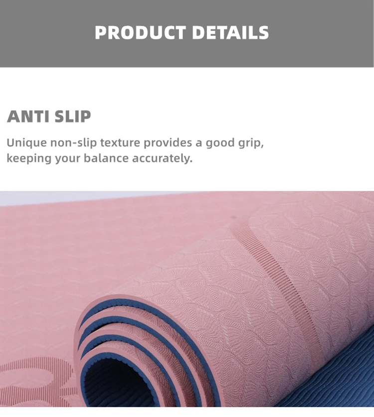 Customize Logo Exercise Workout Natural Rubber Yoga Mats Home Fitness
