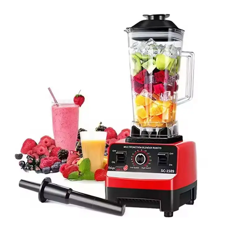 Silver Crest SC-1589 赤いブレンダー New Silver Crest SC-1589 Red 4500W Multifunction Blender