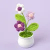 Nouveau pot de fleurs à 3 têtes en forme de bouffée (dégradé violet)