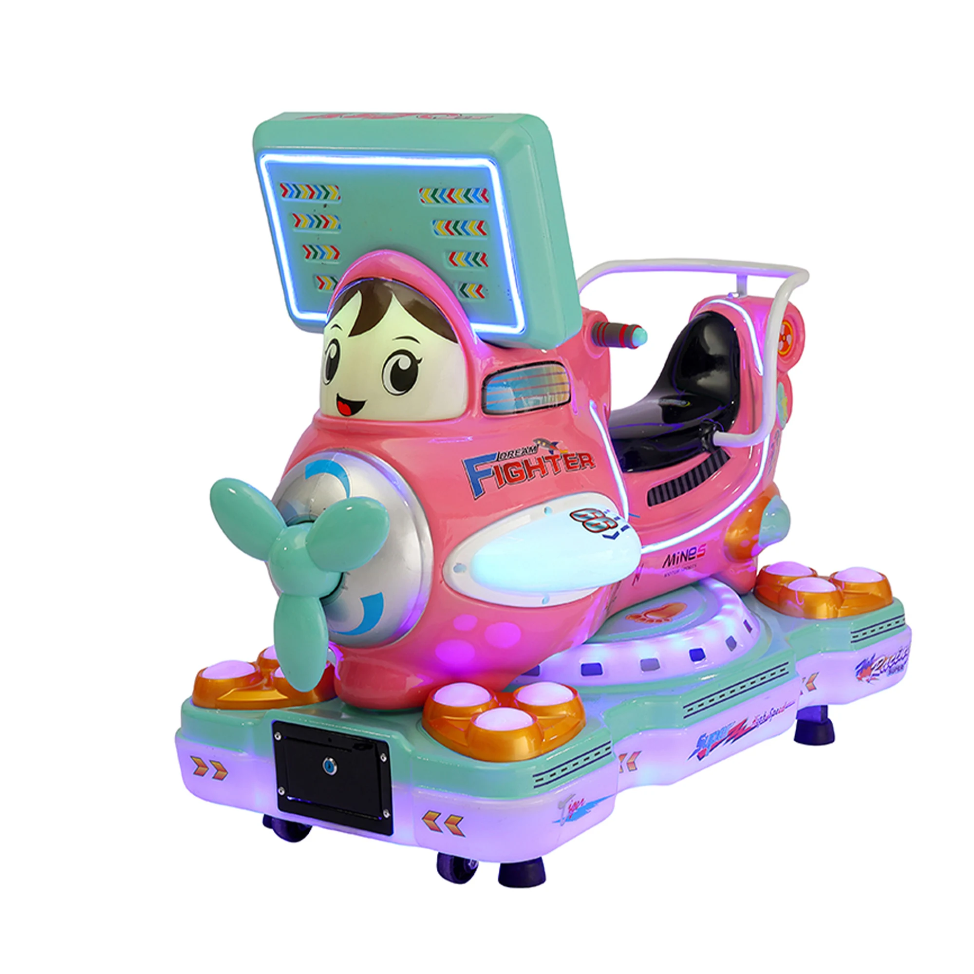 Factory Price Coin Operated Arcade Swaying Car Machine Single Motorcycle Racing Game Machine for Shopping Mall Game Center
