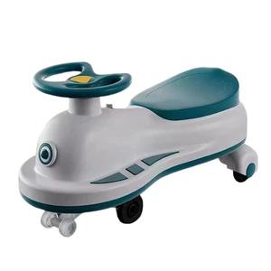 Electric Powered Kids Swing Toy Car Plastic Children's Vehicle with Twisting Feature