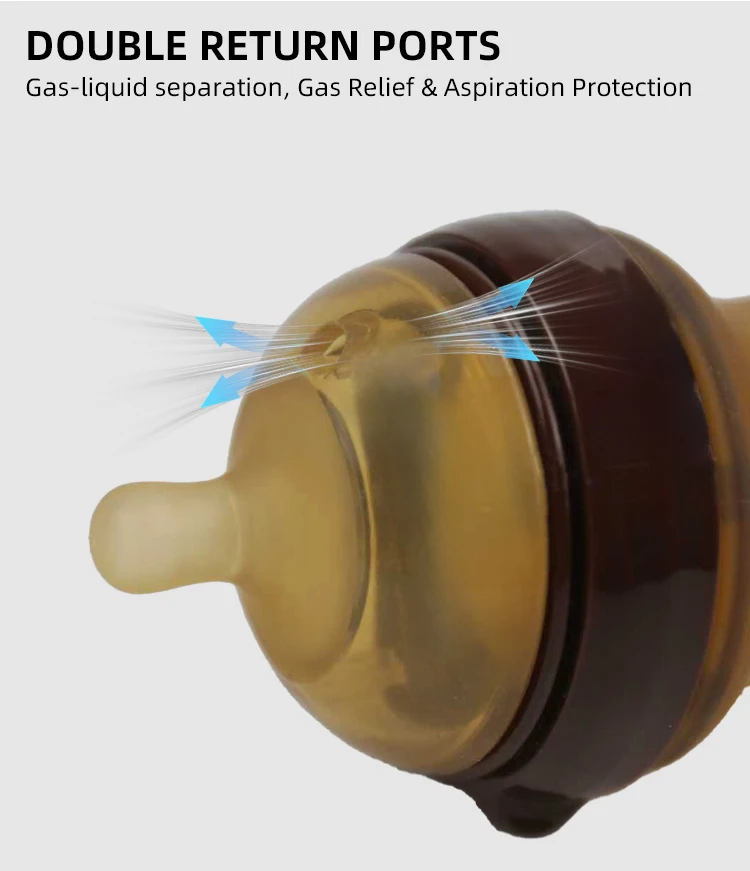 BPA Free Newborn Baby Bottle 0-12 Months Small Baby Bottle Solid Silicone PP Wide Mouth Design Imitates Breast Milk Bottle details