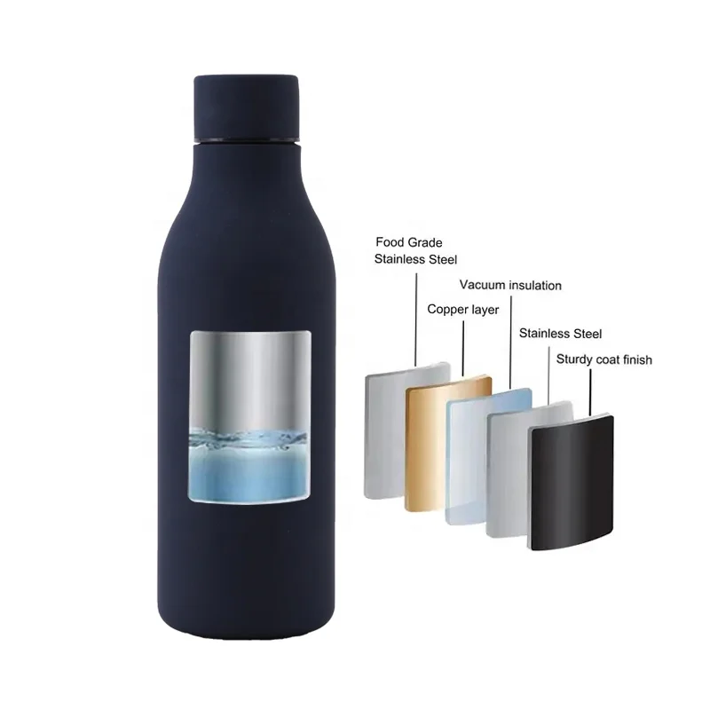 Botella De Agua Aislada 550ml Acero Inoxidable 360ºDegrees