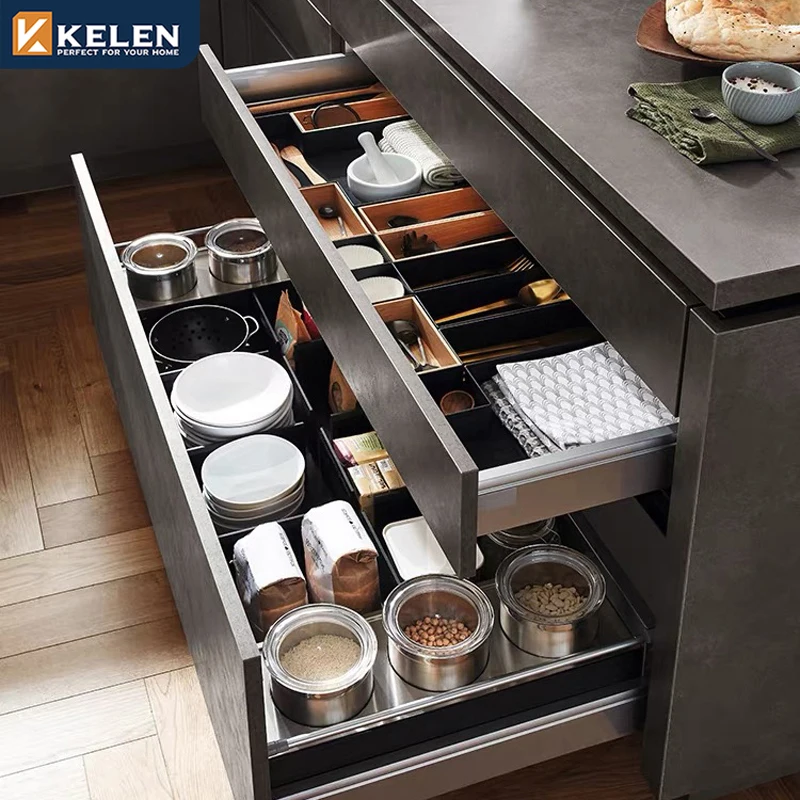 Kelen 2025 Luxury Custom Kitchen Remodel Furniture Island Manufacturer Modern Designs Home and Kitchen Cabinet
