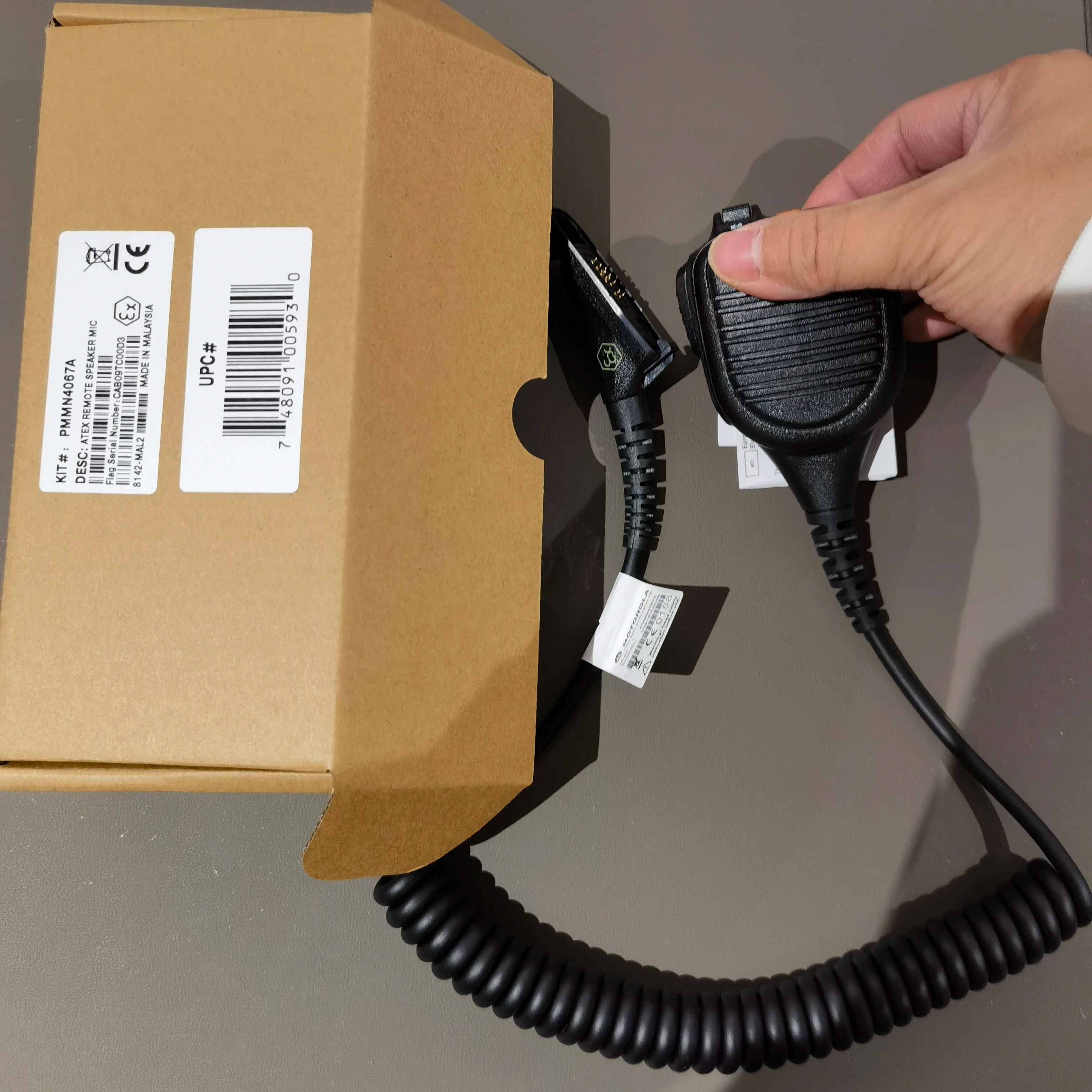ATEX Two-Way for Radio Microphone PMMN4067/4067A/DP4801Ex/DP4601Ex/DP4401Ex Approved Walkie Talkie