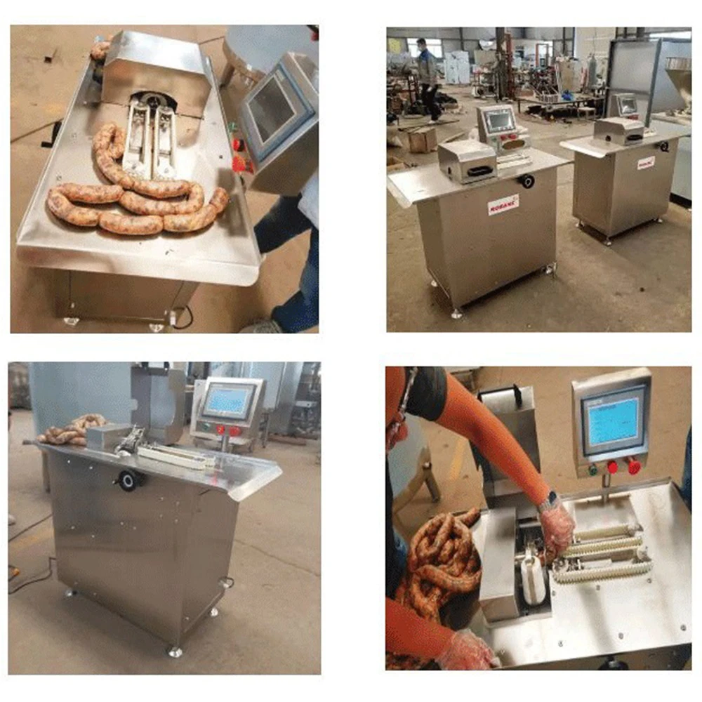 Sausage Double Clipper Knotting Machine Automatic Electric Sausage Beef Egg Tie Making Tying Machine for Sausage Shop Restaurant