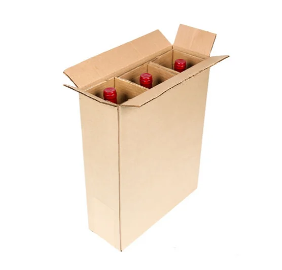 Custom Strong Corrugated Cardboard Wine Box With Dividers Buy Wine