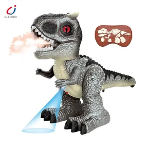 Chengji New Design Kids 2.4g 8ch Remote Control Spray Dinosaur Toy Simulated Call Colorful Light Rc Dino