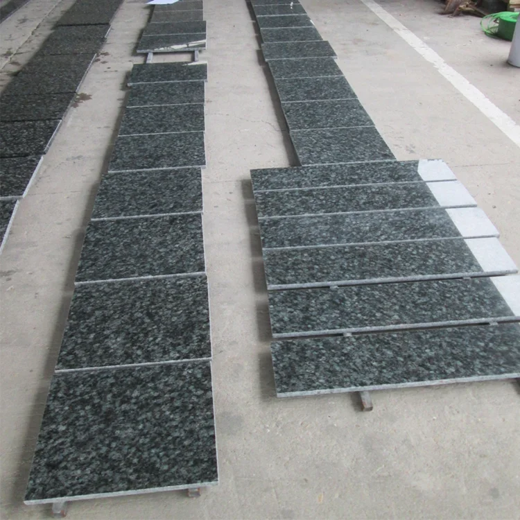 Cheap Price Moss Floor Tile 60x60 Hassan Green Sparkle Granite for Sale