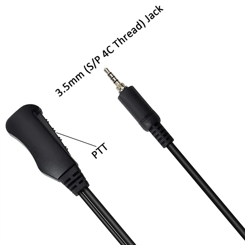 G Shape Earpiece Headset With Builtin Line Mic Ptt(push To Talk) Ear