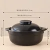 Olla profunda negra de 3,2 l.