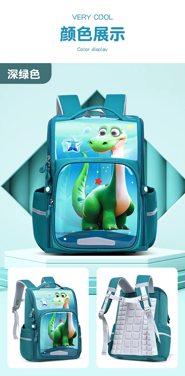 Fashion Cartoon Lightweight Backpack Student School Bags with Spine Protection Mochila Escolar to Reduce Burden