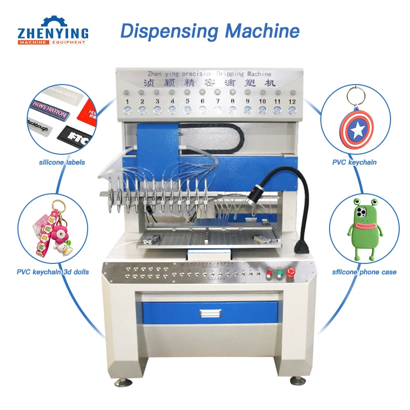 Automatic Multi-Color Silicon PVC Dispensing Machine Factory-Produced Equipment for Fridge Magnet Making