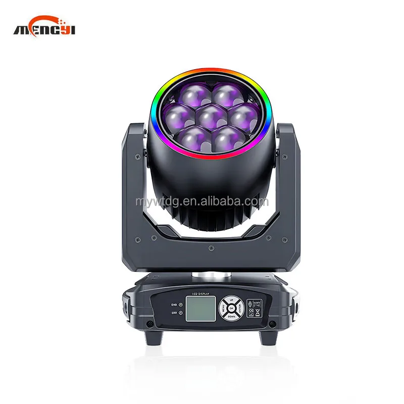 7 *40w Bee-Eye Shaking Head Lights Full Color Focusing Dye Lights
