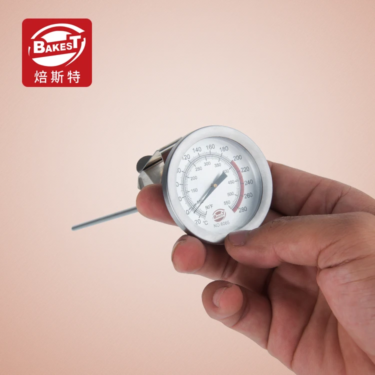 Bakest Instant Read Fried Oil Thermometer Kitchen Cooking Food Meat Thermometer for Oil Frying BBQ Grill Thermometer