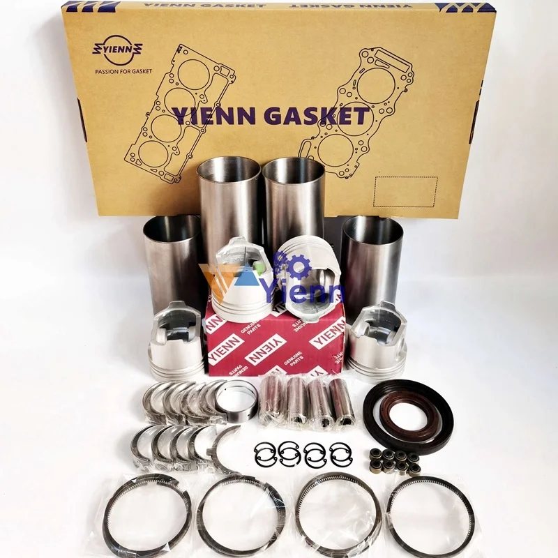 L034 L034TIT Overhaul Engine Rebuild Kit for Doosan Daewoo Marine Generator Diesel Engine Power Unit Set Repair Parts