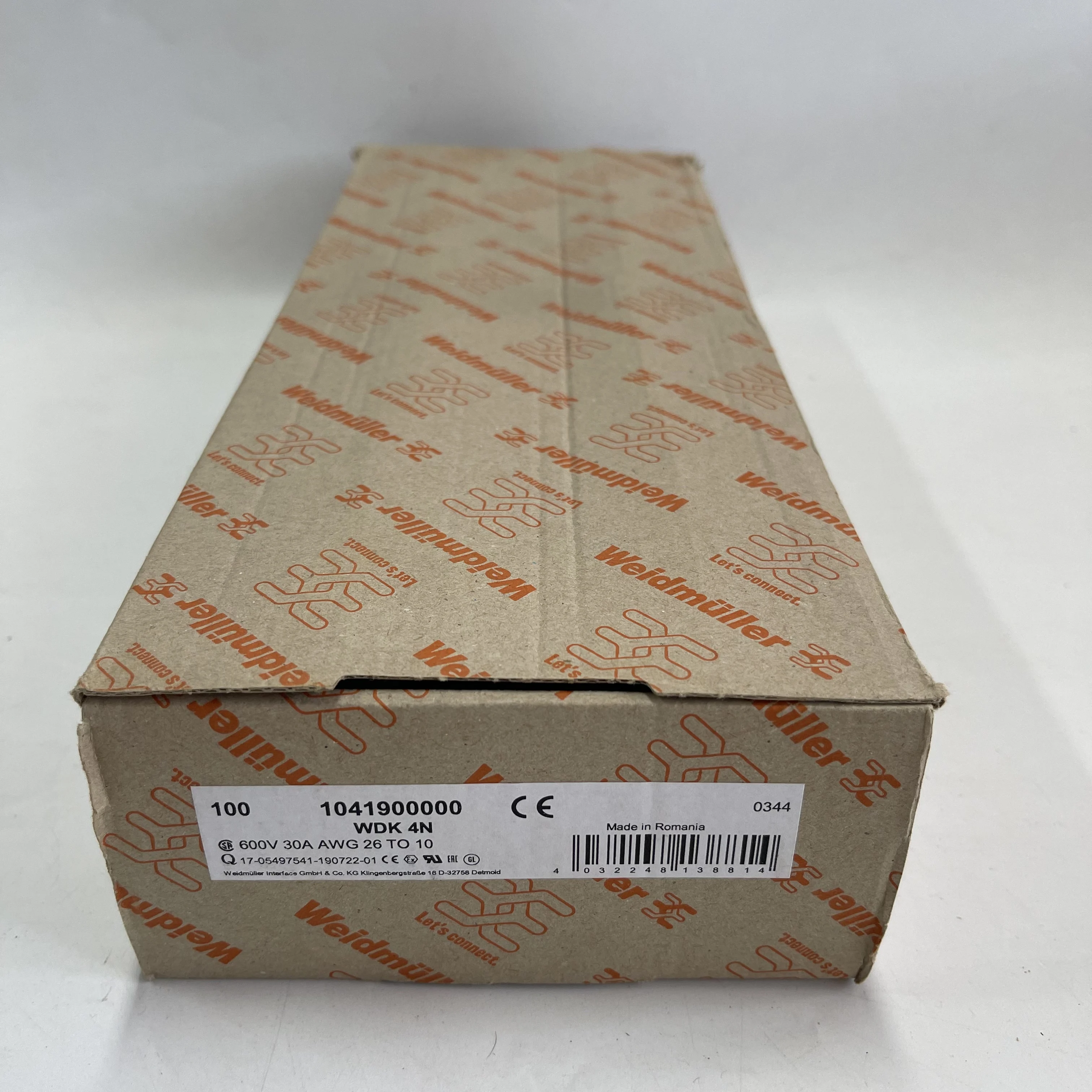 Weidmüller Terminal Block WDK 4N 1041900000 