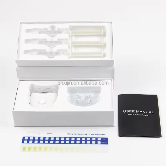 Teeth Whitening Kit, Teeth Whitening Gel with 5 LED Accelerator Light and Tray Teeth Whitener