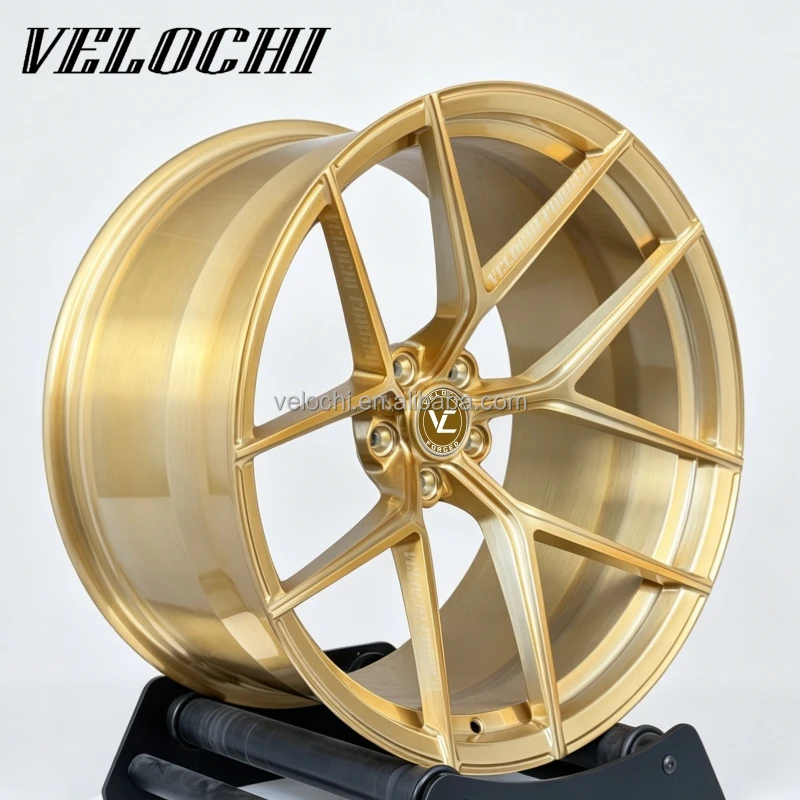 Velochi Custom Deep Concave Forged Brushed Polished 5x120 5x112 5x114.3 ...