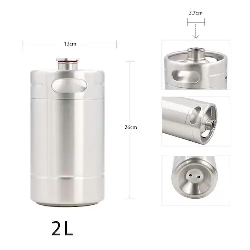 Factory Outlet 2l / 4l / 5l Draft Beer Keg Double Wall Stainless Steel