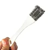 Small brush for cleaning barbecue grill