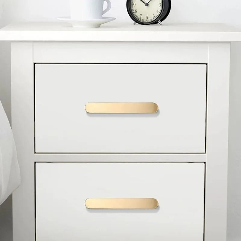 Luxury Gold Kitchen Cupboard Drawer Handles Knobs Black Wardrobe Pulls ...