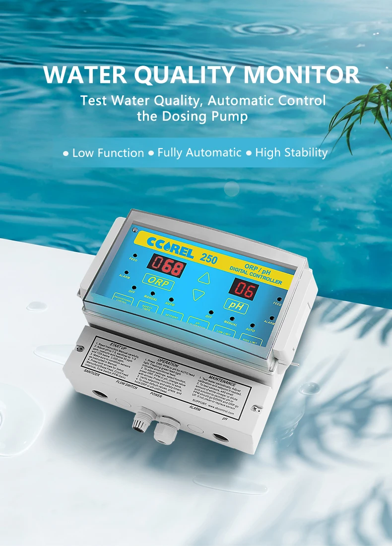 Digital Ph Orp Controller Monitor W/ Output Power Digital Controller