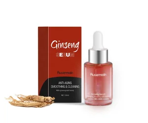Private Label Custom  Facial Skin Care Manufacturer 30ml Repairing Anti-Aging Firming Anti-Wrinkle Ginseng Serum