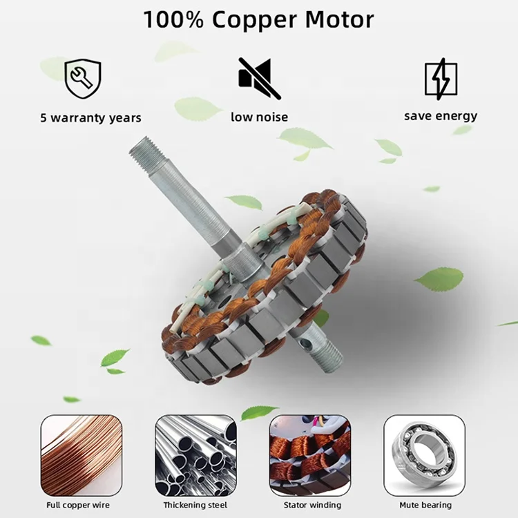ESC Decorative Led Ceiling Fan Light Full Copper Motor 3 Speed Intertek Invisible Ceiling Fan With Light