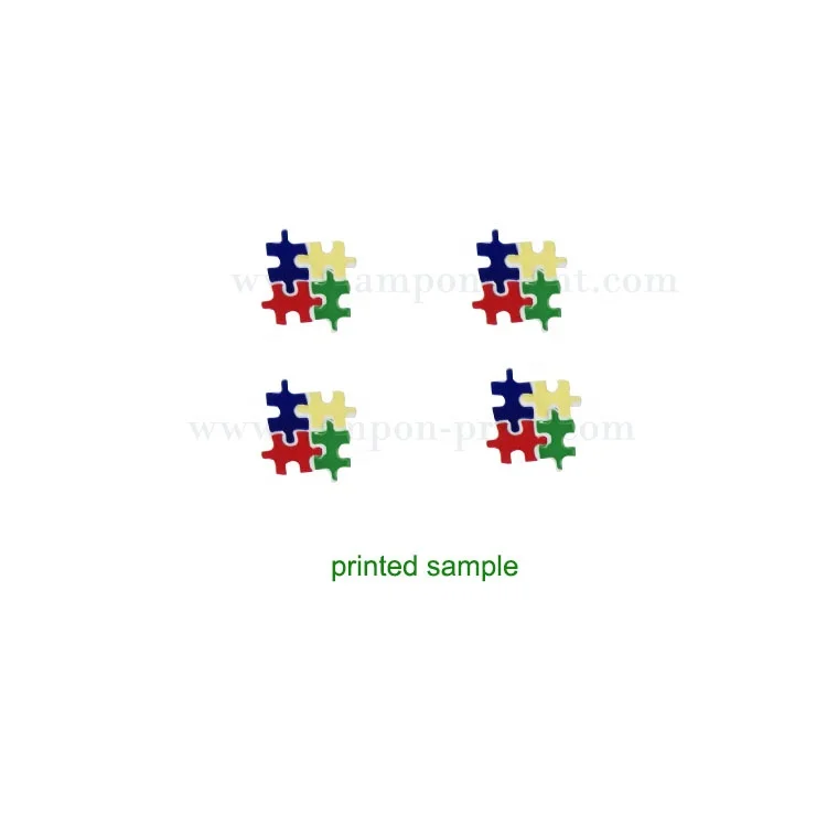 Semi Auto Turntable Tampography Watch Dial Toys Button 6 Color Pad Printer Printing Machine